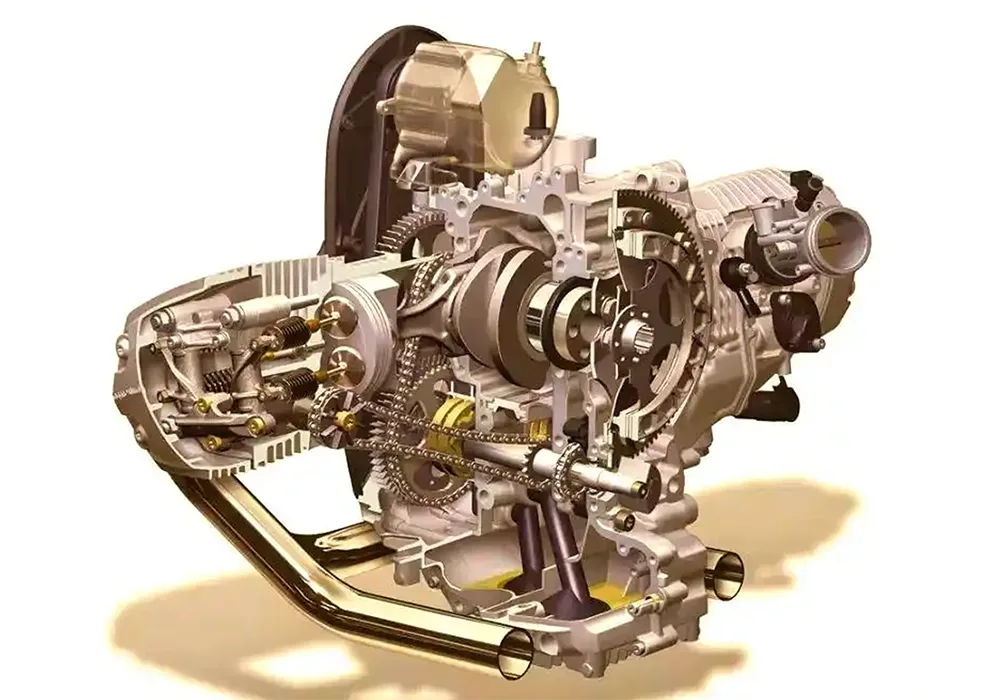 نظام نقل الطاقة والعتاد للدراجات النارية